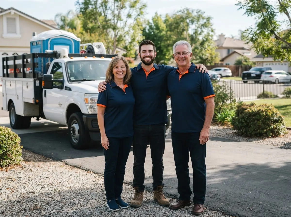 The EasyCrest Portable Toilets team, portable toilet rentals in Irvine, CA